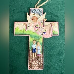 Jim Shore Heartwood Creek “Guardian Angel Cross” 2007